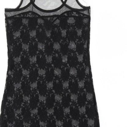 Womens UK Size 8 Atmosphere Black Basic Tank