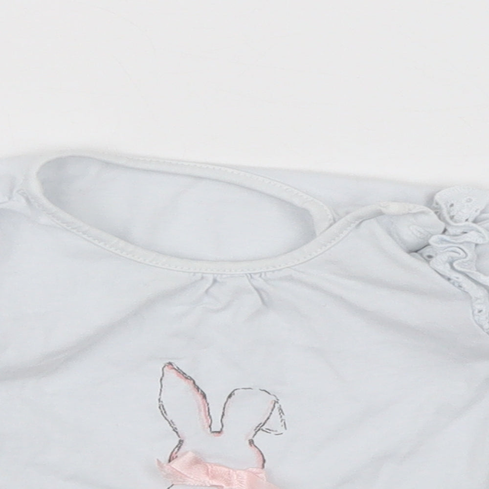 Preworn Baby Blue   Basic T-Shirt Size 3-6 Months