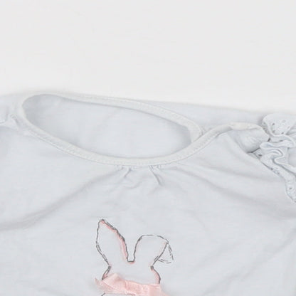 Preworn Baby Blue   Basic T-Shirt Size 3-6 Months