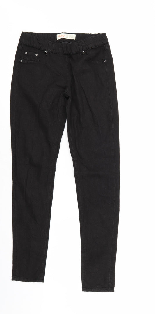 Denim & Co. Womens Black   Jegging Jeans Size 8 L30 in