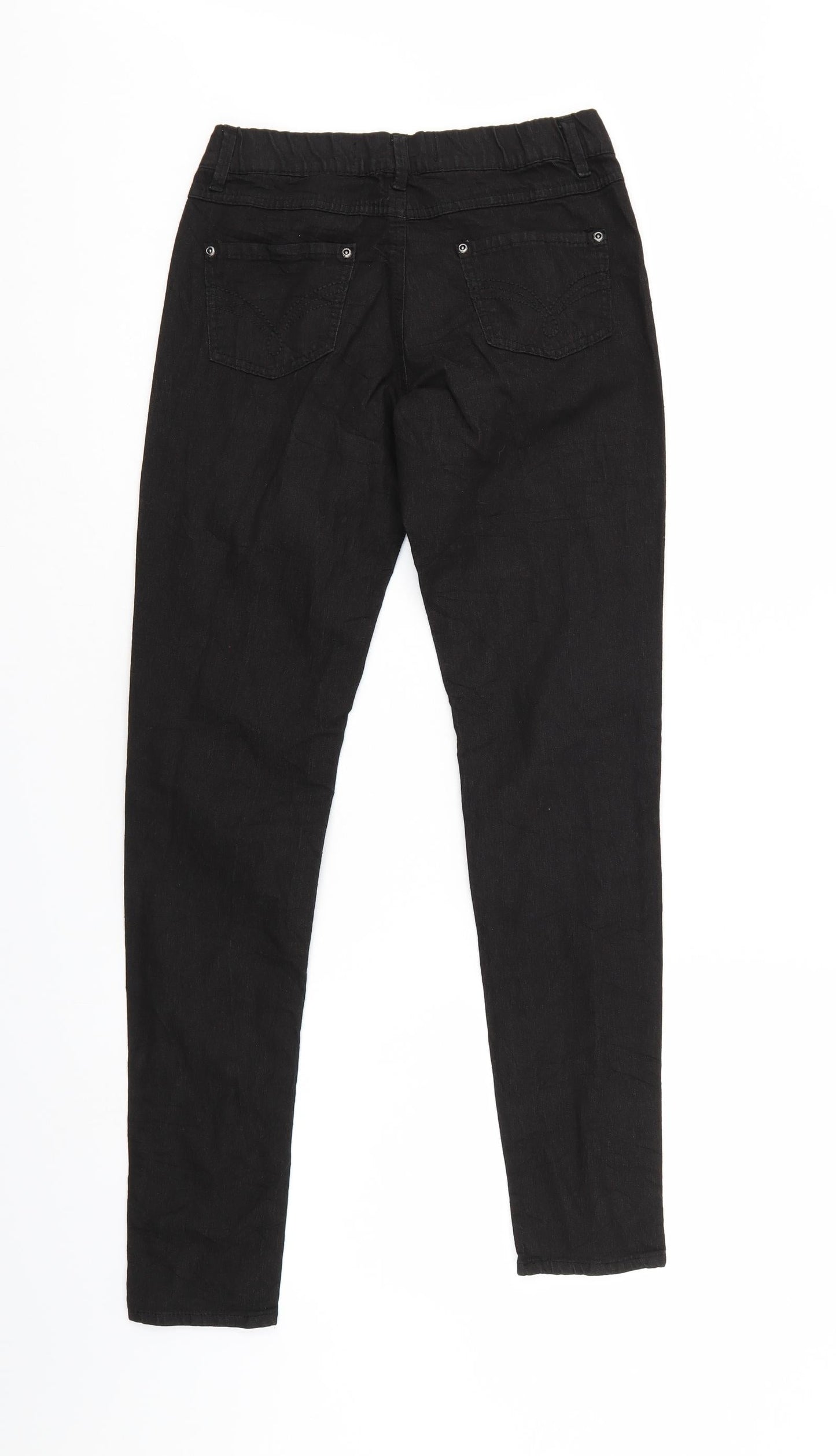 Denim & Co. Womens Black   Jegging Jeans Size 8 L30 in