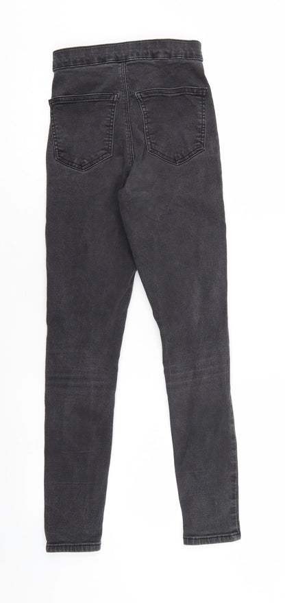 Mens UK Size 26 Top Shop Regular Fit Skinny Black Jeans