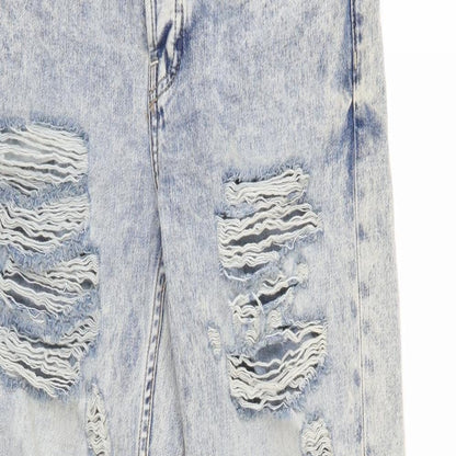 Mens UK Size 25 in Top Shop Regular Fit Cropped Blue Jeans
