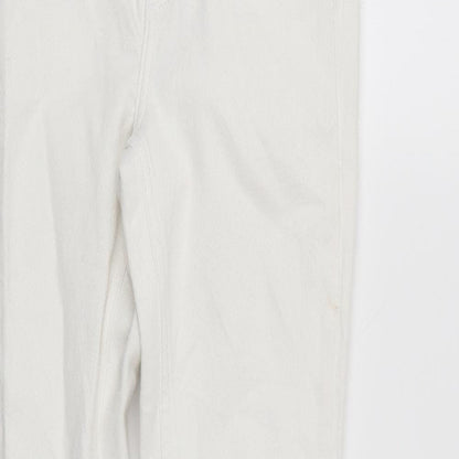 Never Denim Womens White  Denim Capri Jeans Size XS L26 in