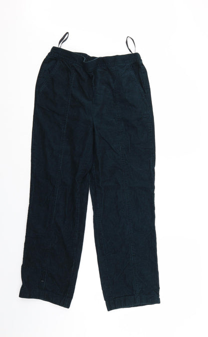 Womens UK Size 28 in Preworn Regular Fit Sweatpants Green Trousers