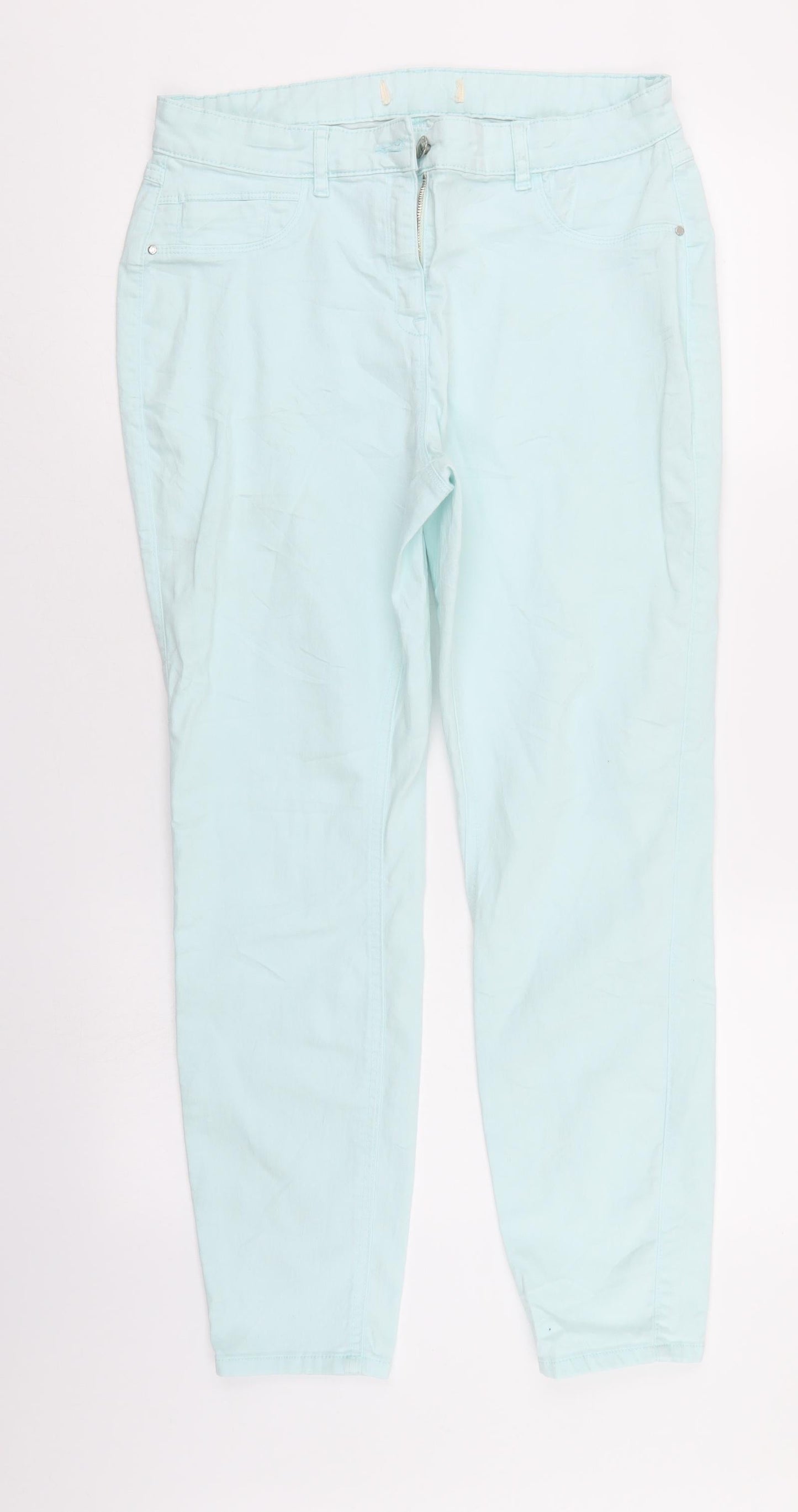 Womens UK Size 30 in Preworn Regular Fit Skinny Blue Jeans