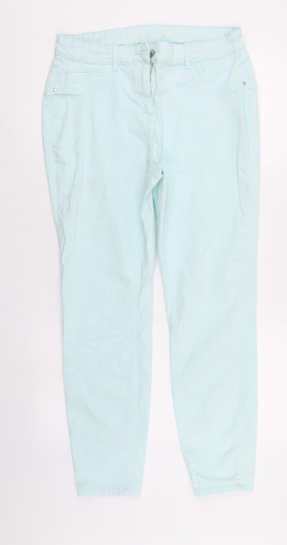 Womens UK Size 30 in Preworn Regular Fit Skinny Blue Jeans
