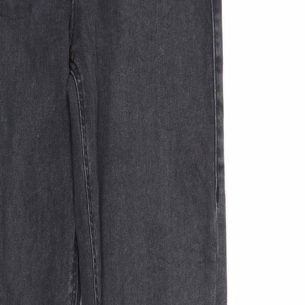 Mens UK Size 28 Top Shop Regular Fit Skinny Black Jeans
