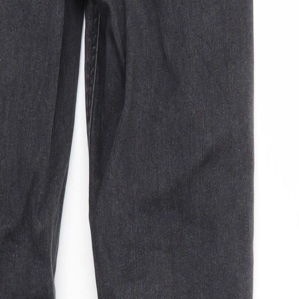 Mens UK Size 28 Top Shop Regular Fit Skinny Black Jeans