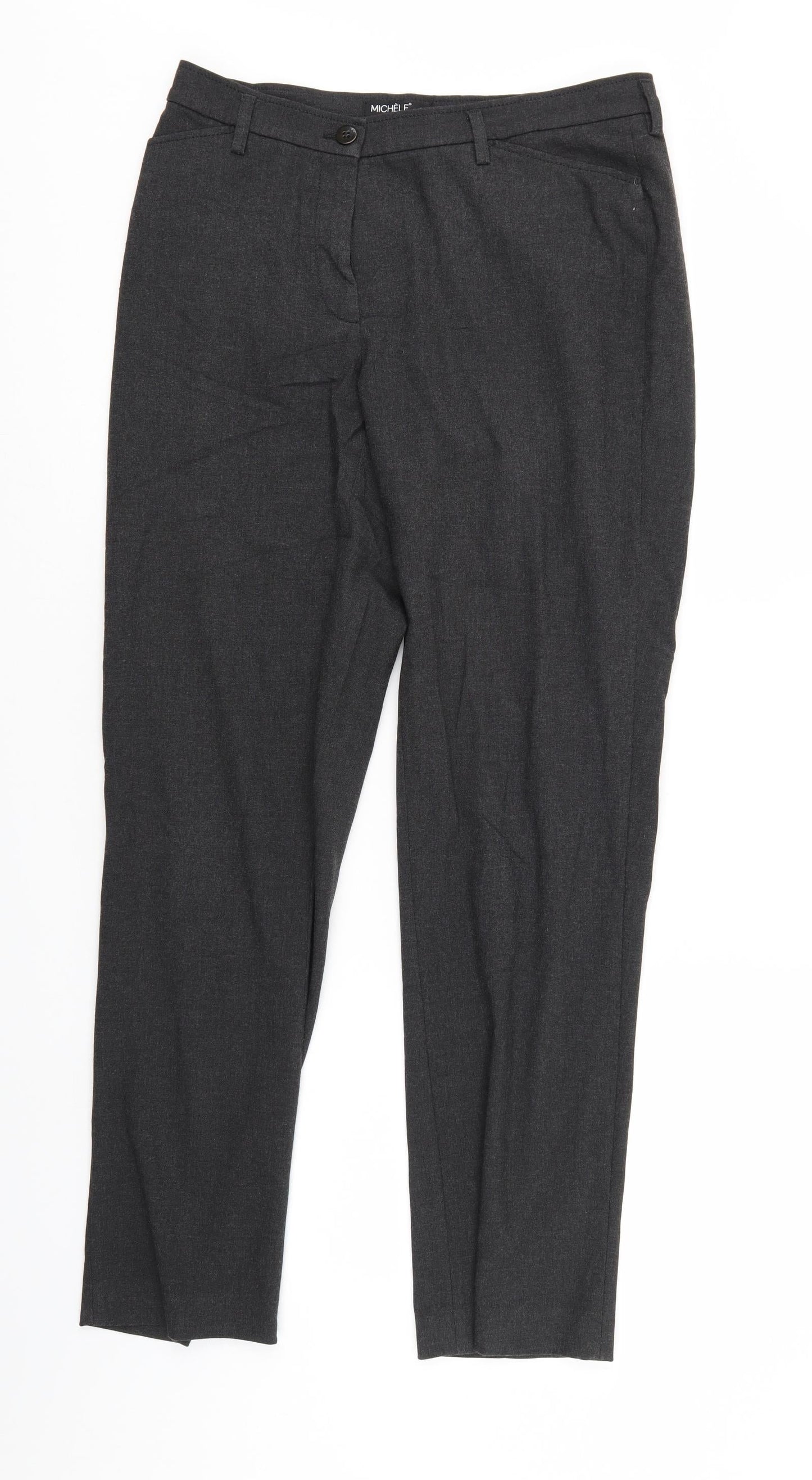 Womens UK Size 12 MICHELE Regular Fit  Grey Trousers