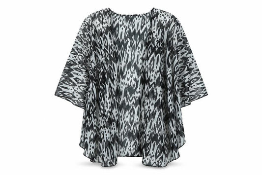 Womens UK Size M Divided Black Kimono Coat