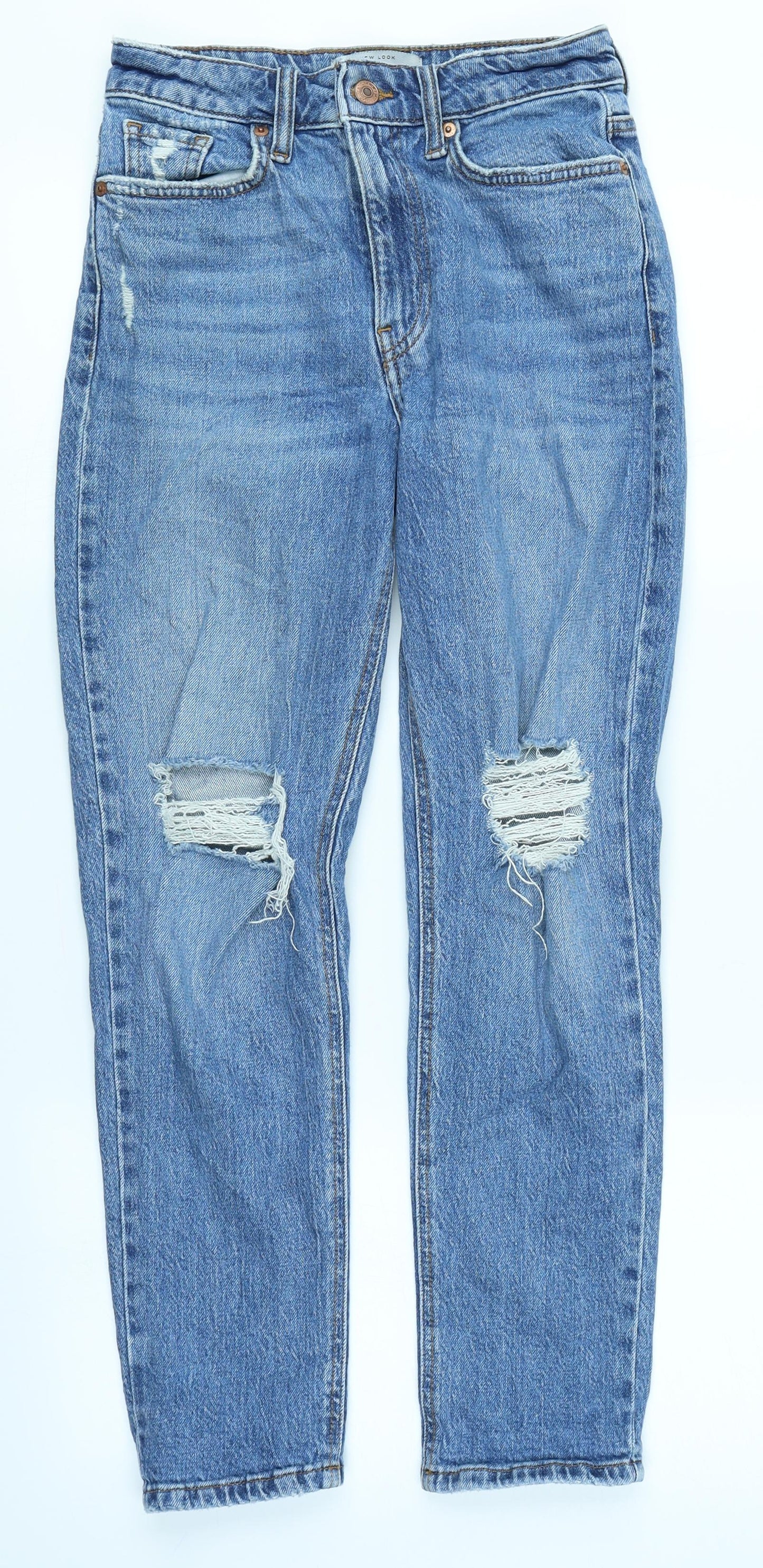 New Look Womens Blue  Denim Skinny Jeans Size 6 L24 in