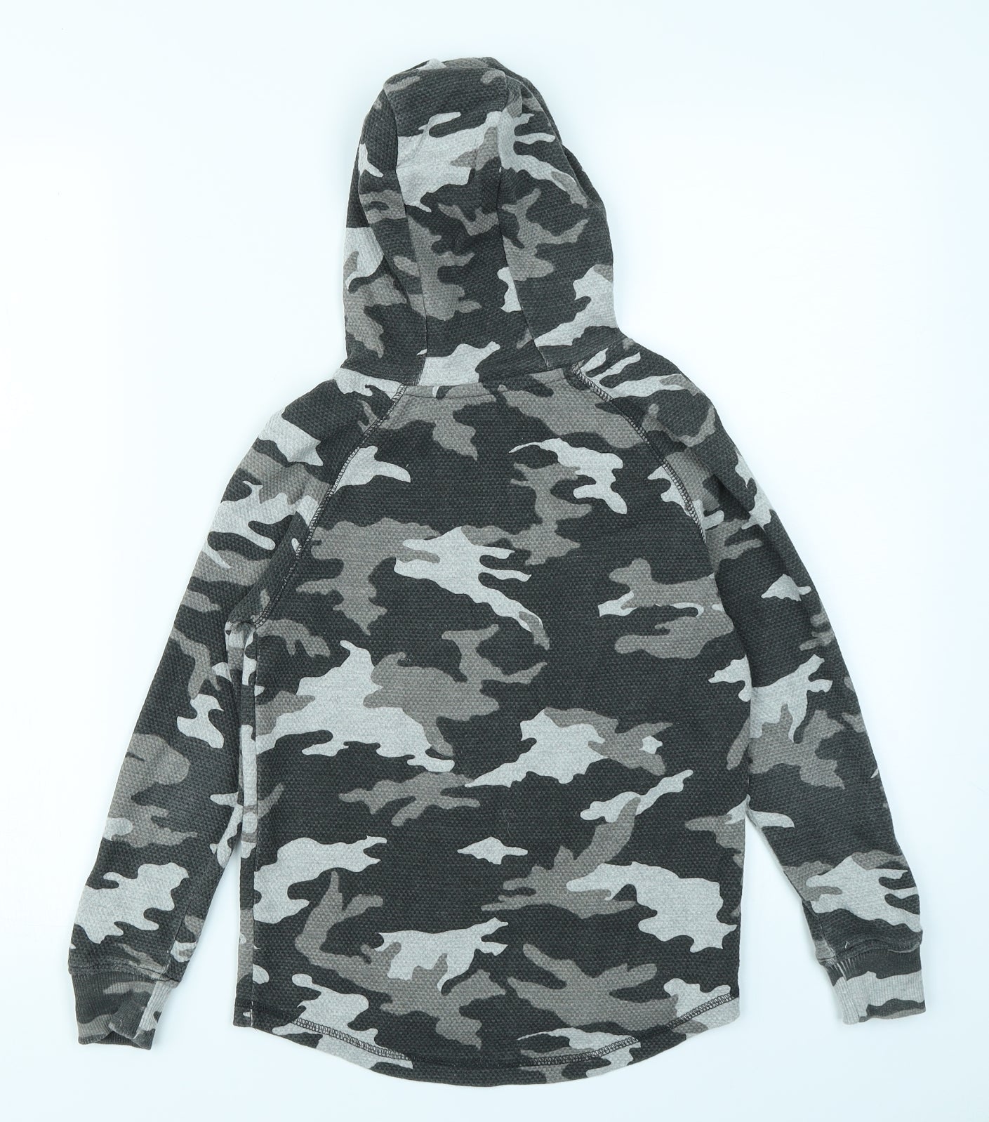 George Boys Grey Camouflage  Pullover Hoodie Size 7-8 Years