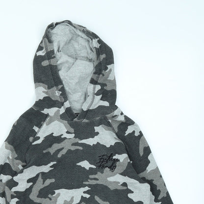 George Boys Grey Camouflage  Pullover Hoodie Size 7-8 Years