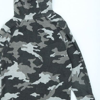 George Boys Grey Camouflage  Pullover Hoodie Size 7-8 Years