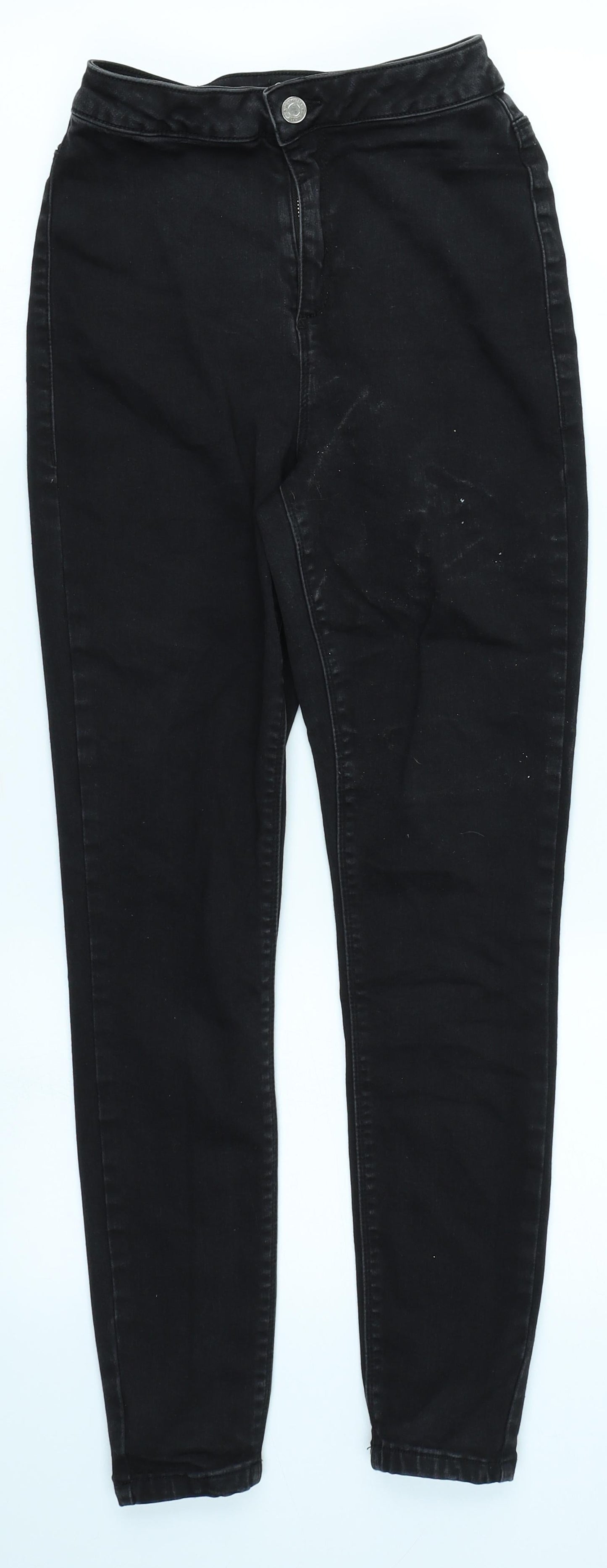 Missguided Womens Black  Denim Skinny Jeans Size 10 L25 in