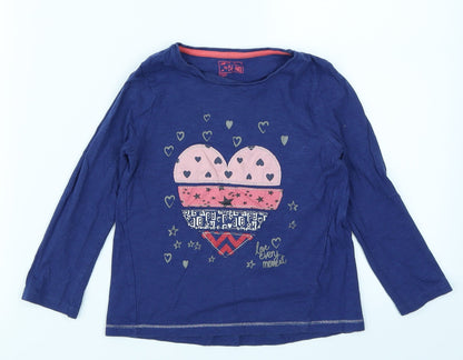 F&F Girls Blue   Basic T-Shirt Size 4-5 Years