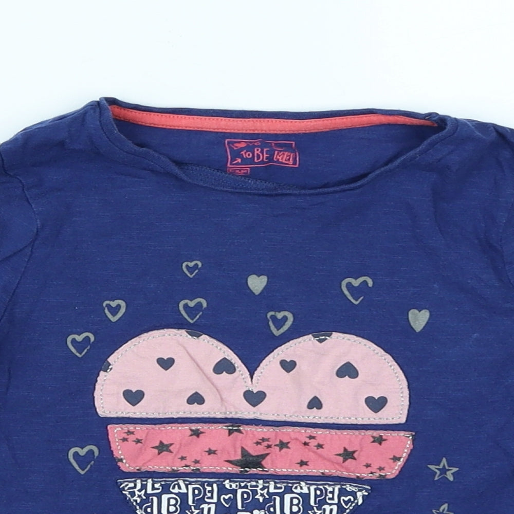 F&F Girls Blue   Basic T-Shirt Size 4-5 Years