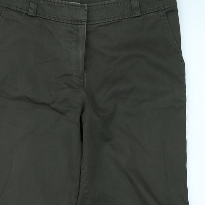 AMARANTO Womens Green   Capri Trousers Size 14