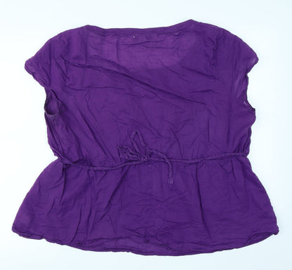 Old Navy Womens Purple   Basic Blouse Size 2XL