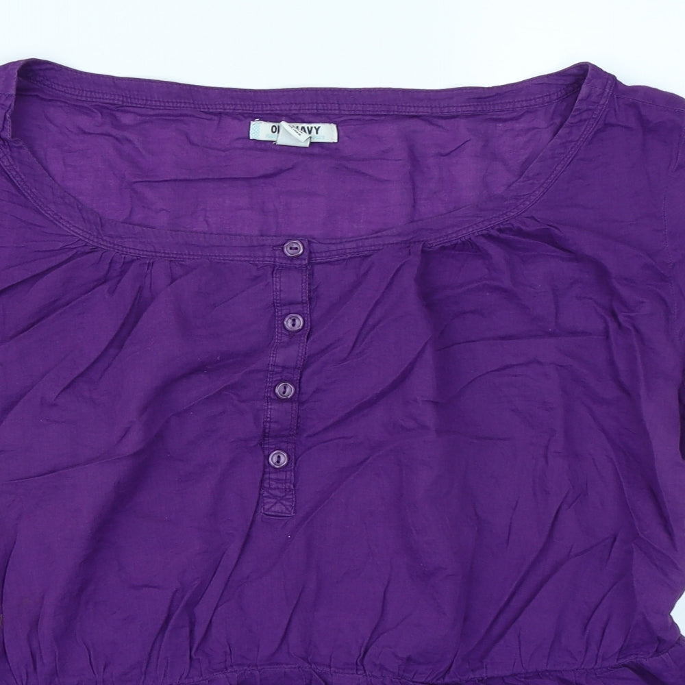 Old Navy Womens Purple   Basic Blouse Size 2XL