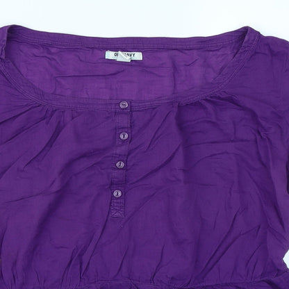 Old Navy Womens Purple   Basic Blouse Size 2XL