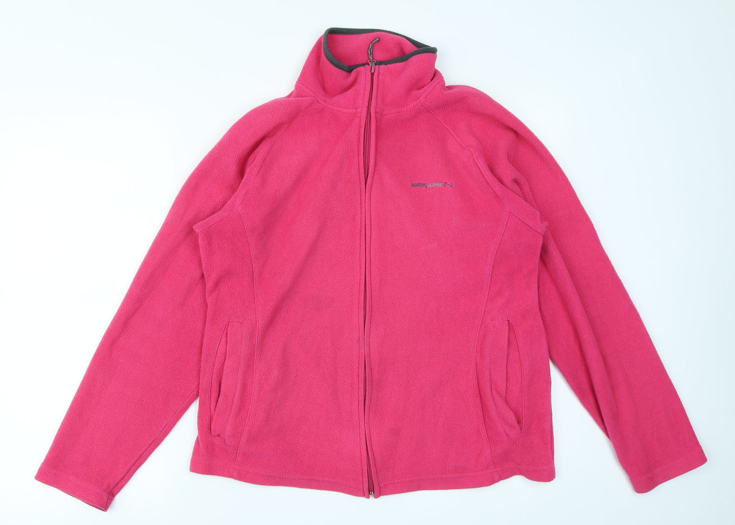 Nordic Alpine Girls Pink  Fleece Full Zip Sweatshirt Size 12 Years