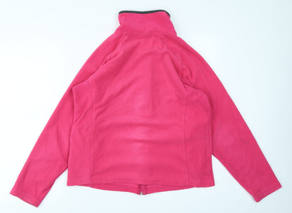 Nordic Alpine Girls Pink  Fleece Full Zip Sweatshirt Size 12 Years