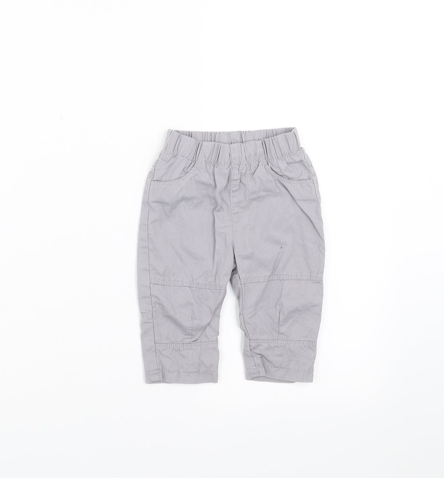George Boys Grey   Cargo Trousers Size 3-6 Months