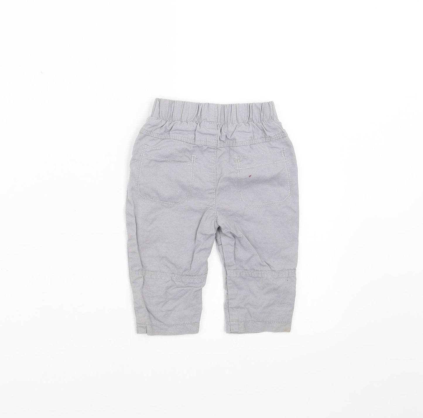 George Boys Grey   Cargo Trousers Size 3-6 Months
