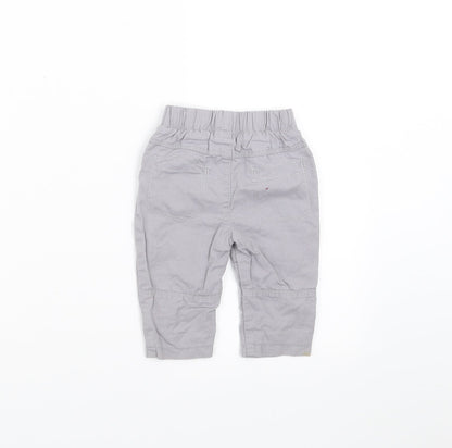 George Boys Grey   Cargo Trousers Size 3-6 Months
