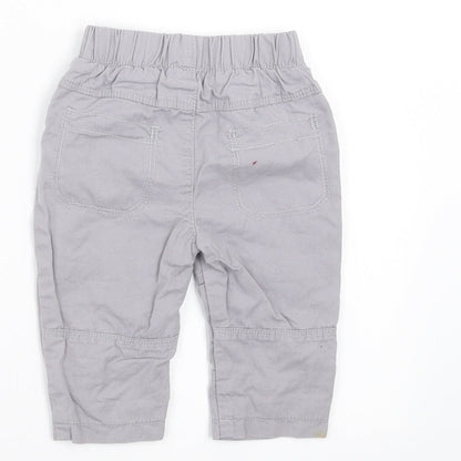 George Boys Grey   Cargo Trousers Size 3-6 Months