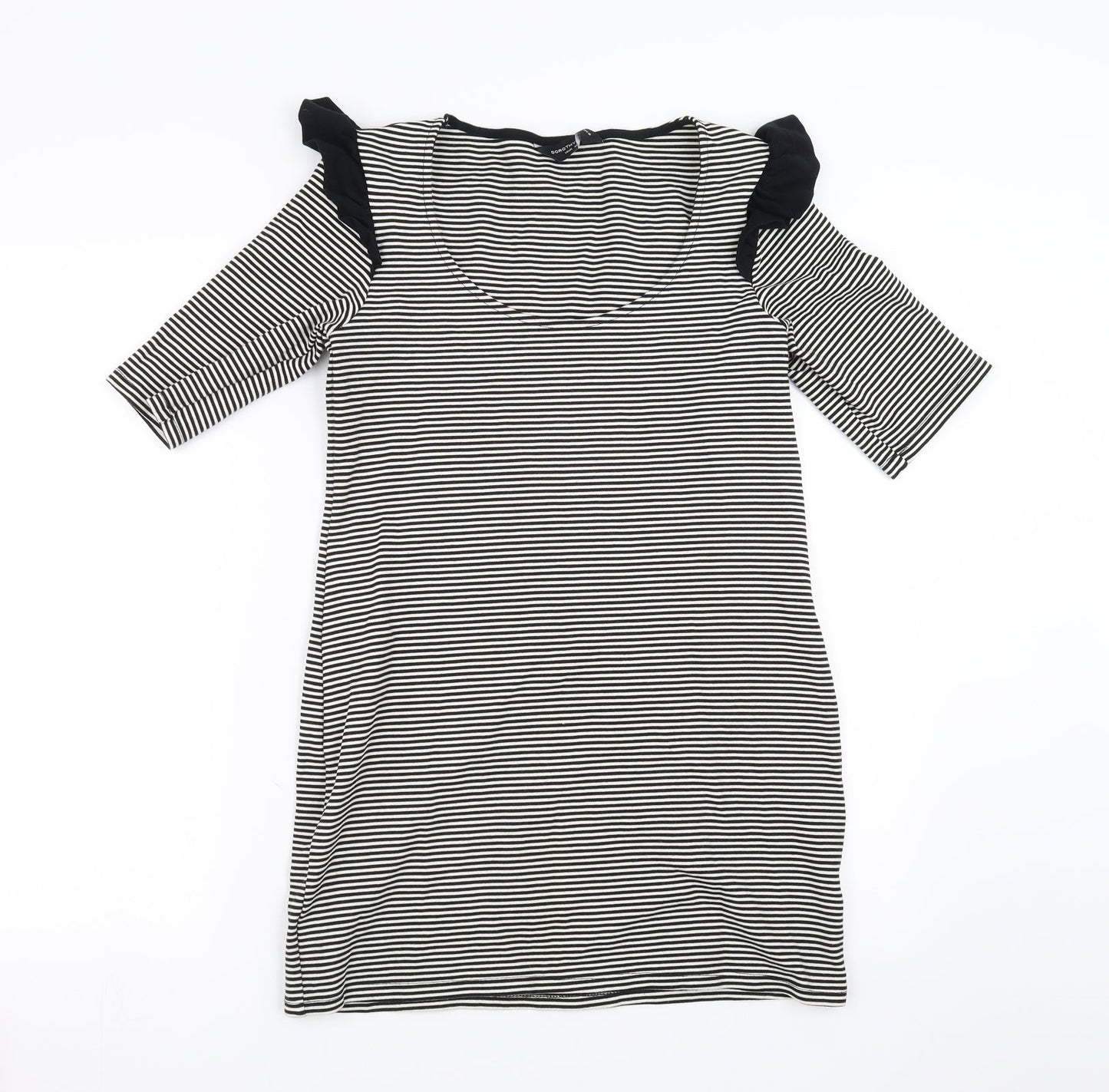 Dorothy Perkins Womens Black Striped  Mini  Size 14