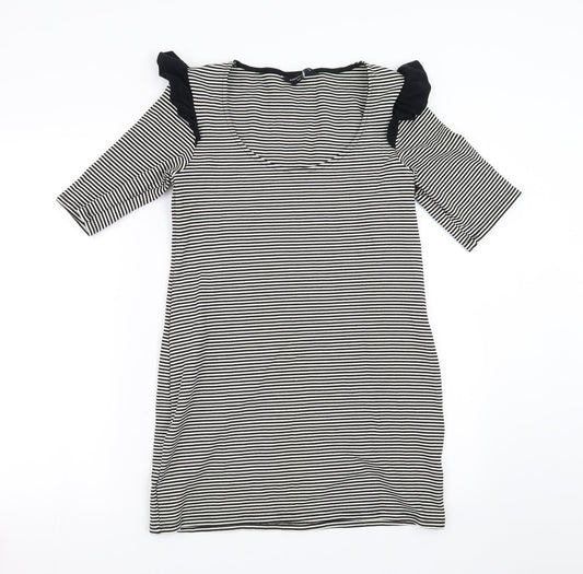 Dorothy Perkins Womens Black Striped  Mini  Size 14