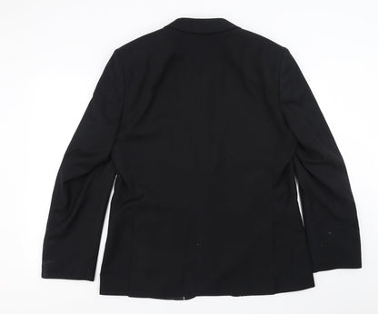 Mens UK Size 44 Limehaus Regular Black Suit Jacket