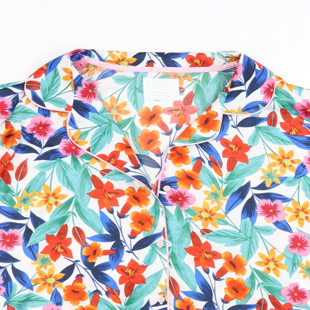 Matalan Womens Multicoloured Floral  Top Pyjama Top Size 10