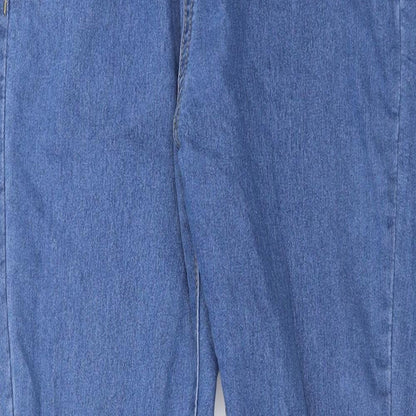 Boohoo Womens Blue  Denim Skinny Jeans Size 8 L28 in