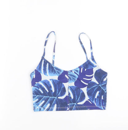 Womens UK Size 8 Topshop Blue Camisole Blouse