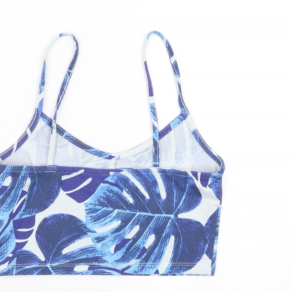 Womens UK Size 8 Topshop Blue Camisole Blouse