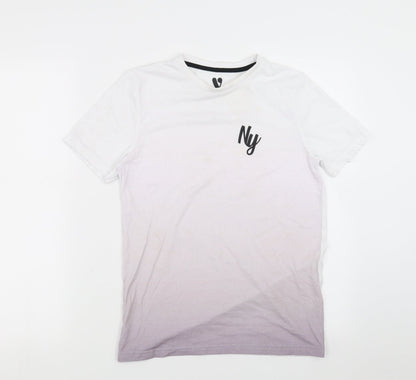 Very Boys White   Basic T-Shirt Size 12 Years