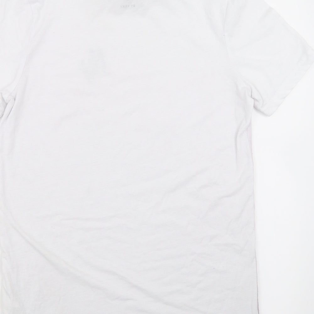 Very Boys White   Basic T-Shirt Size 12 Years