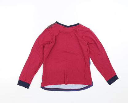 Preworn Boys Purple Solid   Pyjama Top Size 9-10 Years  - FC Barcelona