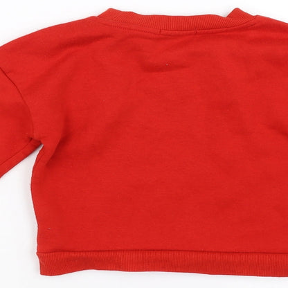 Primark Boys Red   Pullover Sweatshirt Size 8-9 Years  - whatever