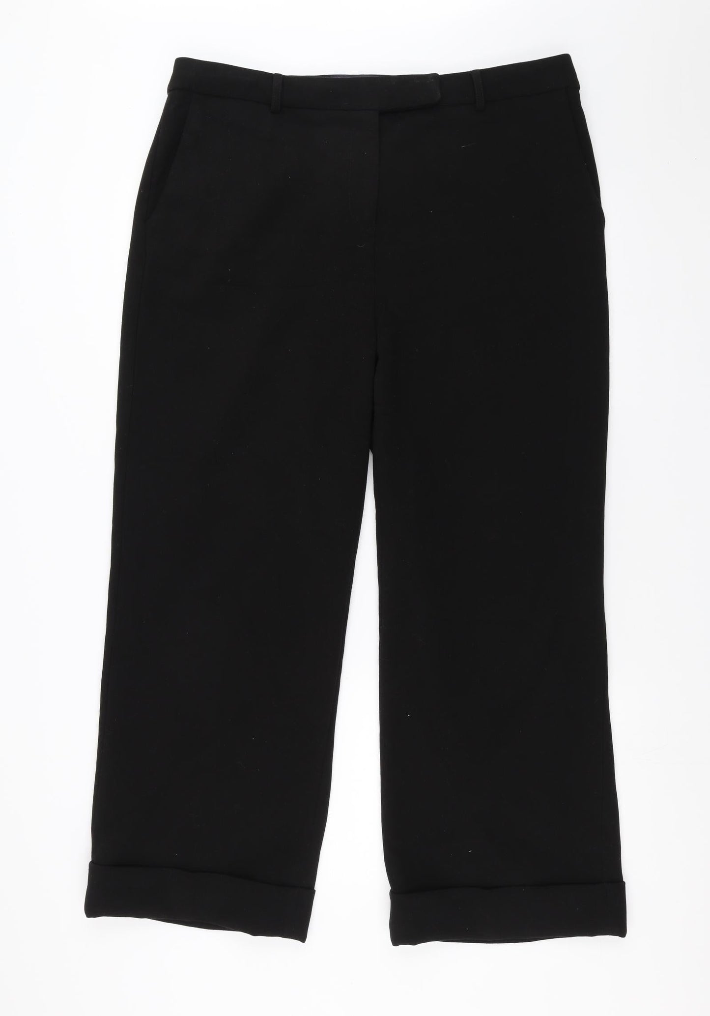 Womens UK Size 16 Marks and Spencer Regular Fit  Black Trousers
