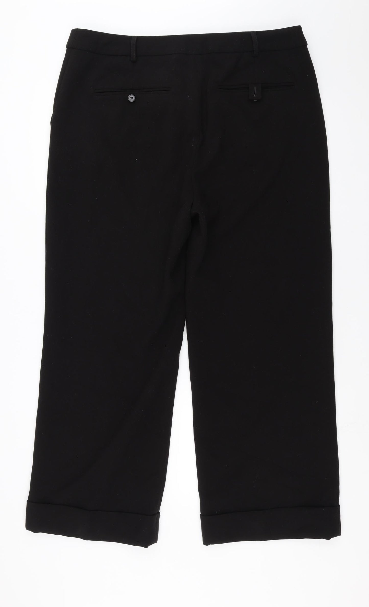 Womens UK Size 16 Marks and Spencer Regular Fit  Black Trousers