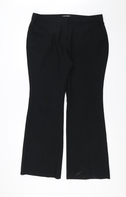 Womens UK Size 16 South Regular Fit  Black Trousers