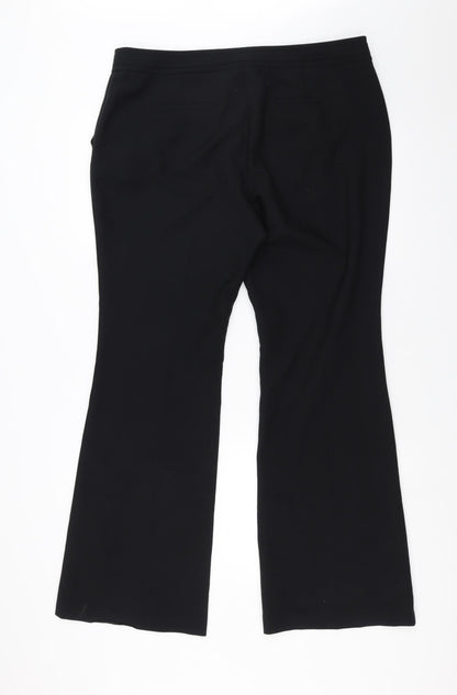 Womens UK Size 16 South Regular Fit  Black Trousers
