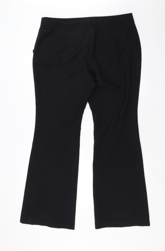 Womens UK Size 16 South Regular Fit  Black Trousers