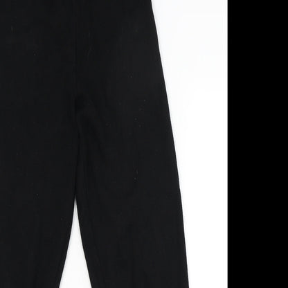 Womens UK Size M Quiz Slim Fit Jogger Black Trousers