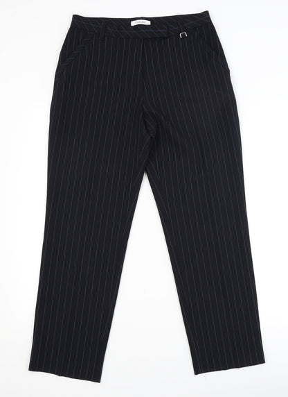 Womens UK Size 10 Marks and Spencer Regular Fit Dress Pants Black Trousers